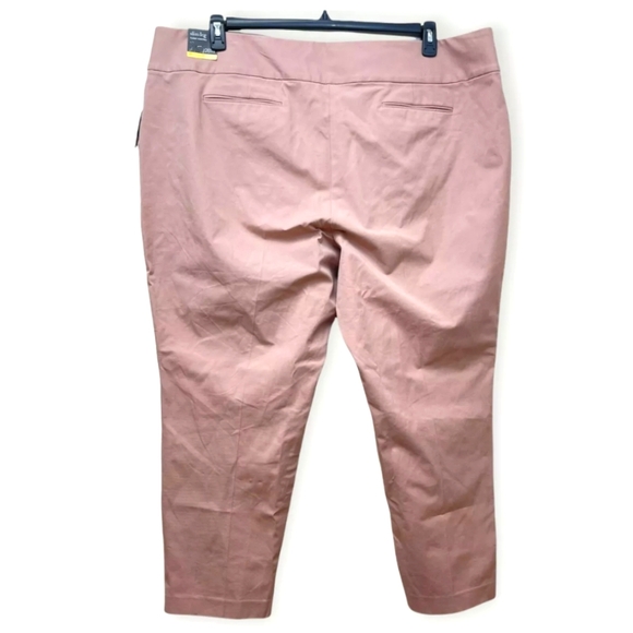 Pants -NWT Alfani Women's Plus Size Slim Leg Tummy-Control Pants Pottery Clay S… - Picture 5 of 6
